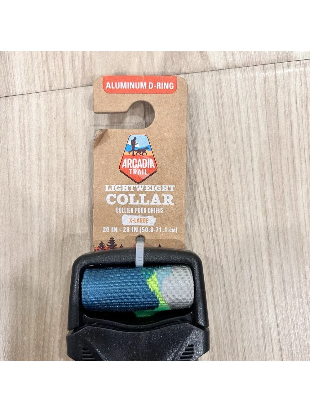 NEW XL Arcadia Trail Unisex Lightweight 20-28” Dog Puppy Collar D-Ring Outdoor